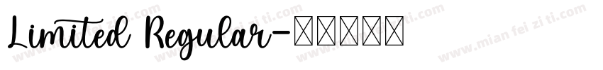Limited Regular字体转换
